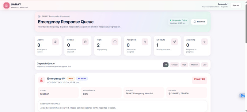 SAHAY — AI-Powered Emergency Response Network – screenshot 5