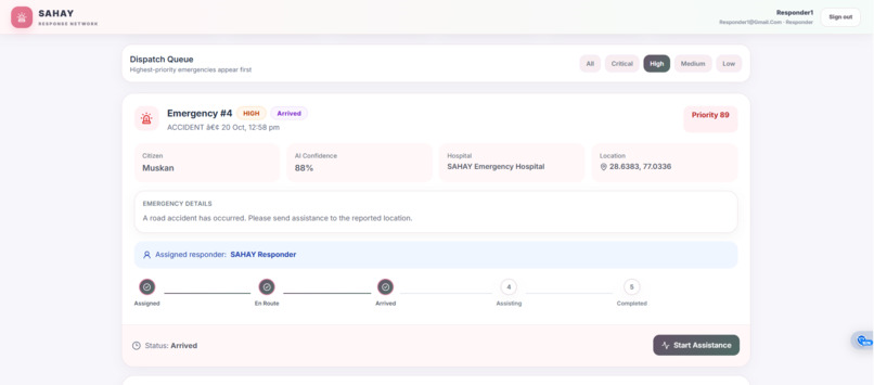 SAHAY — AI-Powered Emergency Response Network – screenshot 6