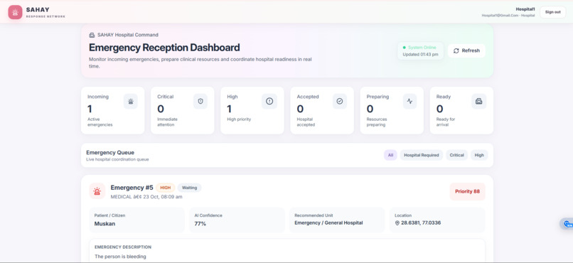 SAHAY — AI-Powered Emergency Response Network – screenshot 7