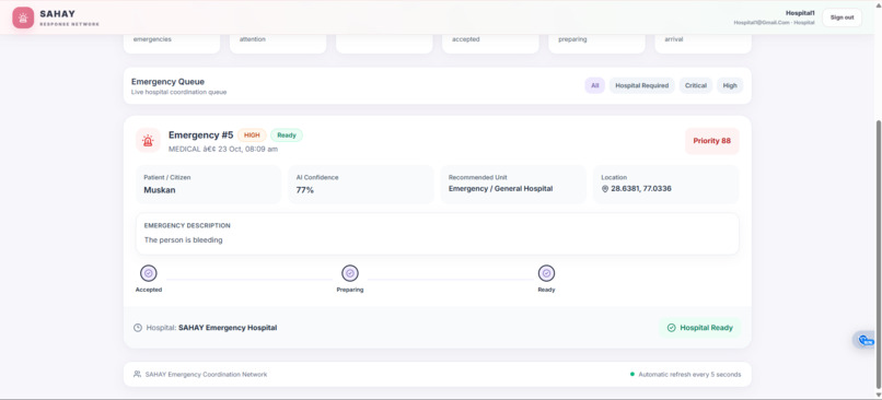SAHAY — AI-Powered Emergency Response Network – screenshot 8