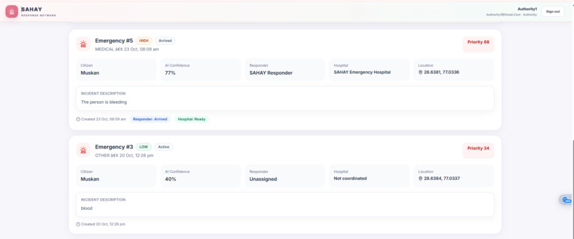 SAHAY — AI-Powered Emergency Response Network – screenshot 10