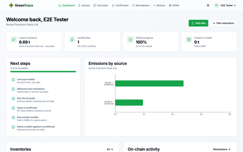 GreenTrace  – screenshot 2