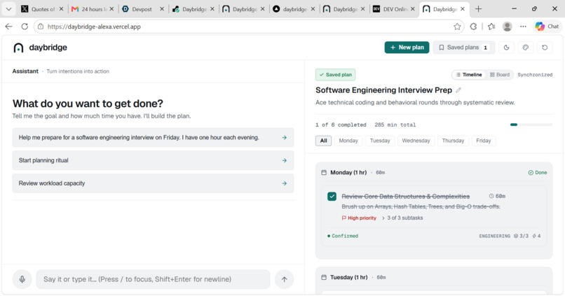 Daybridge-Alexa – screenshot 1