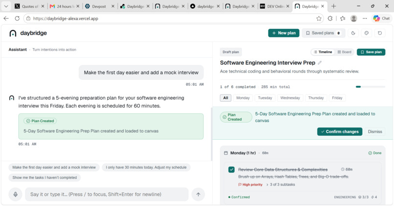 Daybridge-Alexa – screenshot 4