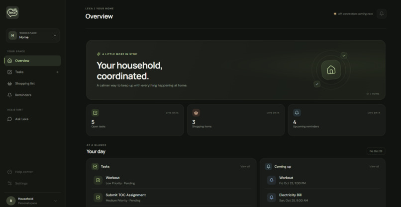 Lexa - Your AI Household Assistant – screenshot 1