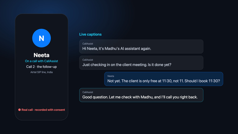 CallAssist – screenshot 2