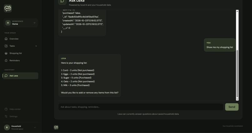 Lexa - Your AI Household Assistant – screenshot 9
