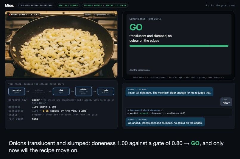MISE — an Alexa+ cooking coach that won't guess – screenshot 2