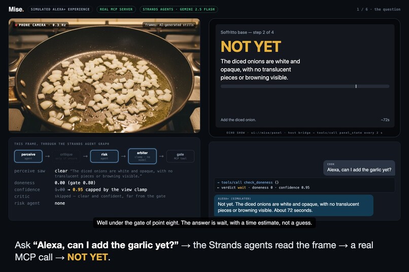 MISE — an Alexa+ cooking coach that won't guess – screenshot 3