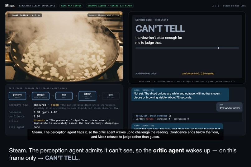 MISE — an Alexa+ cooking coach that won't guess – screenshot 4