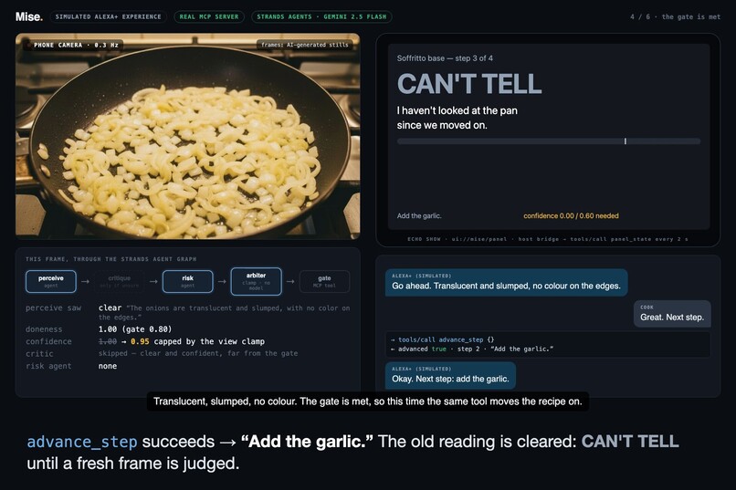 MISE — an Alexa+ cooking coach that won't guess – screenshot 5