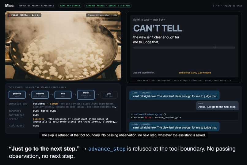 MISE — an Alexa+ cooking coach that won't guess – screenshot 7