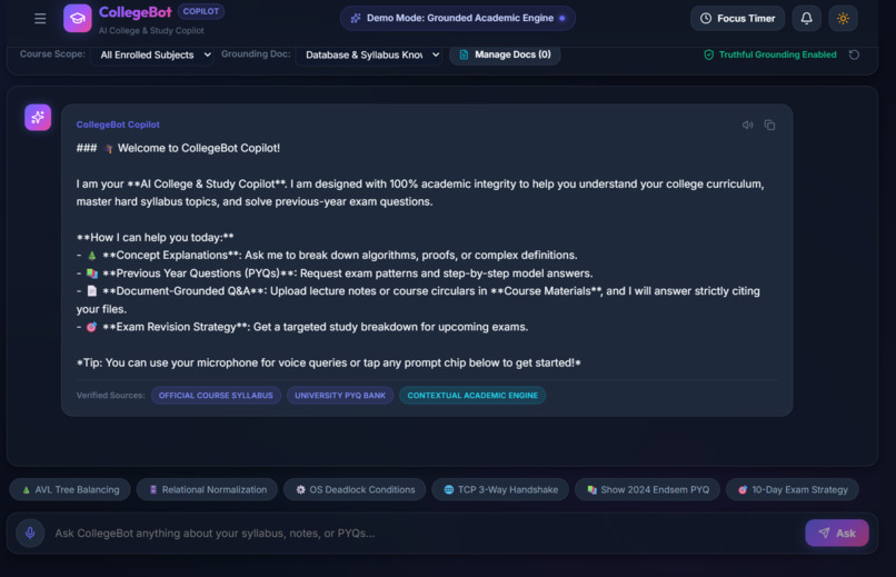 College Bot – screenshot 2