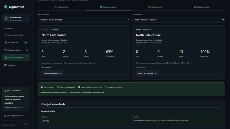 SignalProof – screenshot 3