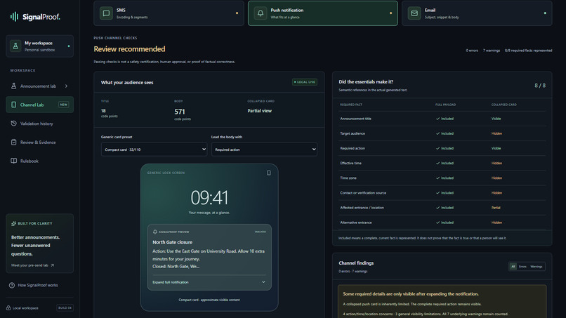 SignalProof – screenshot 5