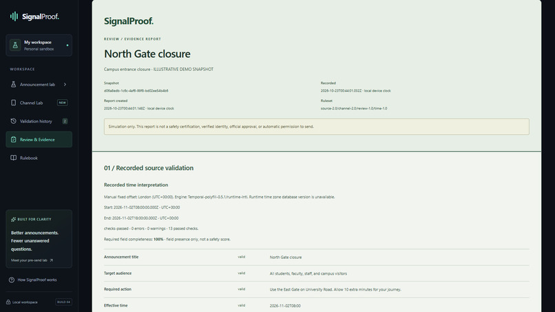 SignalProof – screenshot 6