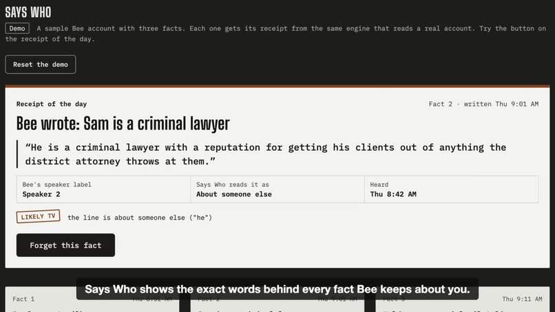 Says Who – screenshot 1