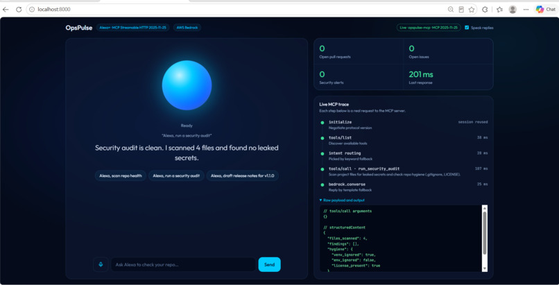 OpsPulse - Alexa+ Autonomous MCP Agent – screenshot 1