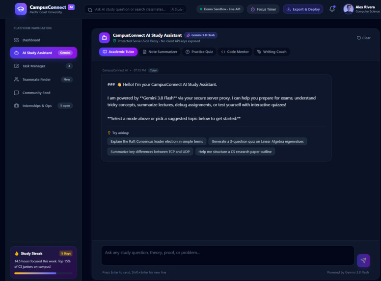 CampusConnect AI: Alexa+ Campus Assistant – screenshot 3