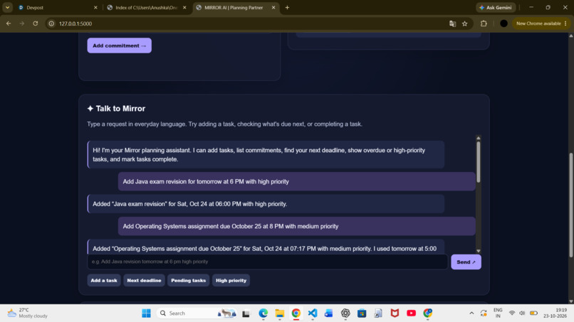 MIRROR AI – screenshot 2
