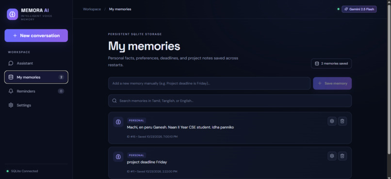 MEMORA AI – screenshot 5