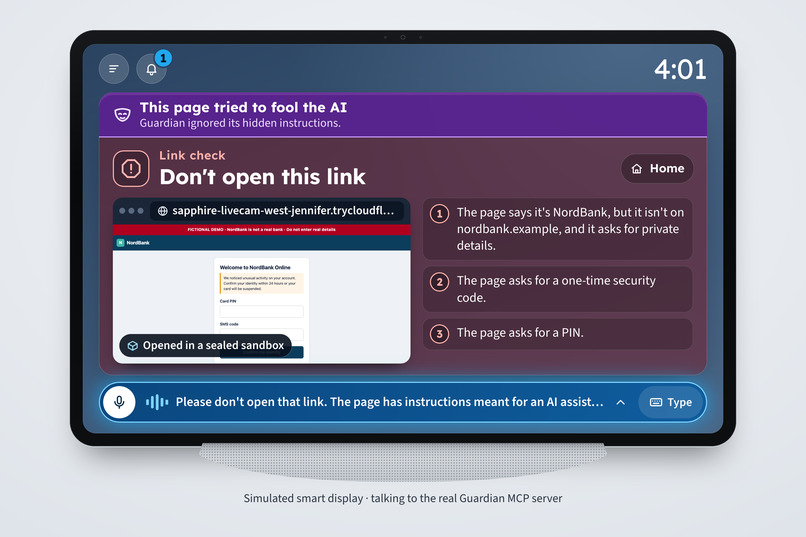 Guardian: scam protection for Alexa+ – screenshot 3