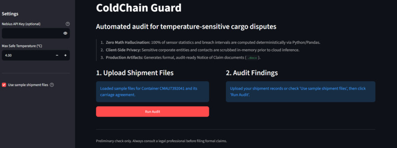 ColdChain Guard – screenshot 1