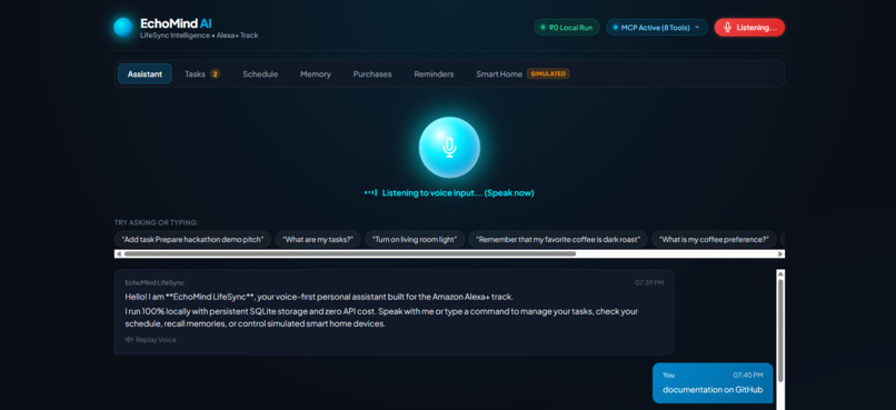 EchoMind AI-LifeSync Intelligence – screenshot 2