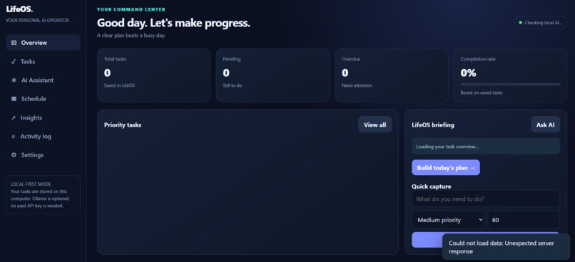LifeOS Agent – screenshot 5