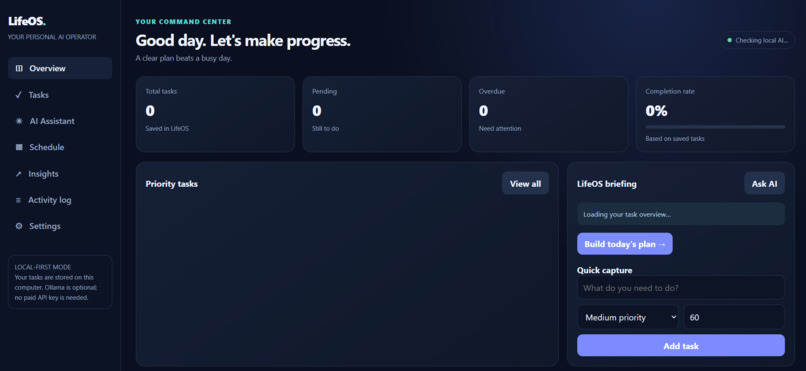 LifeOS Agent – screenshot 6