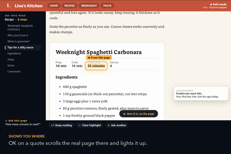 Sofa Surf — surf the web from your sofa – screenshot 3