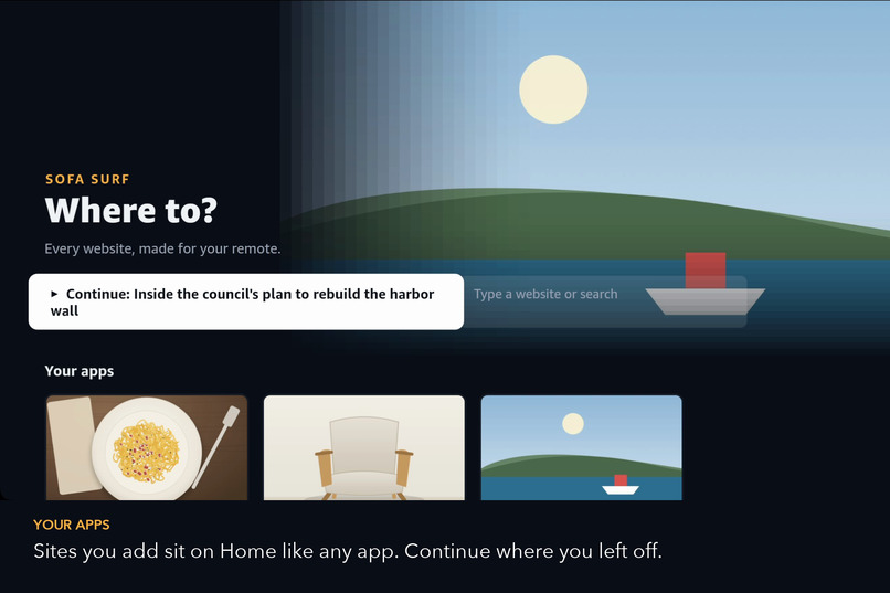 Sofa Surf — surf the web from your sofa – screenshot 4
