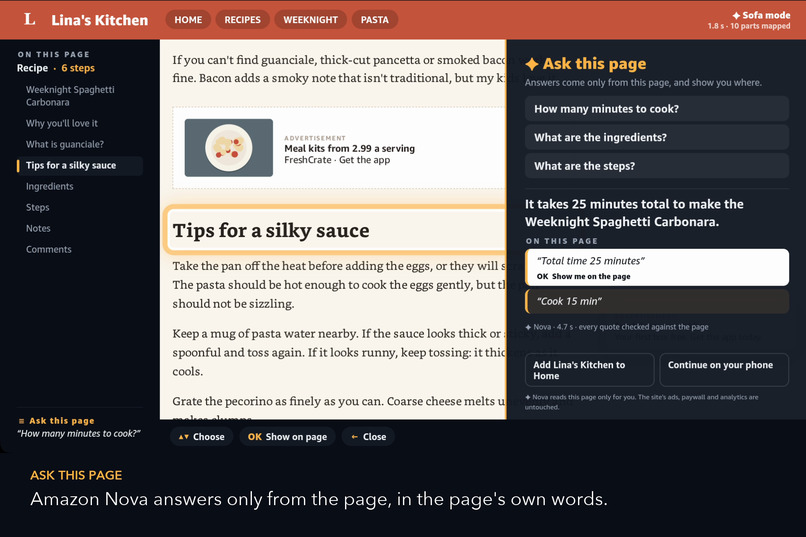 Sofa Surf — surf the web from your sofa – screenshot 2