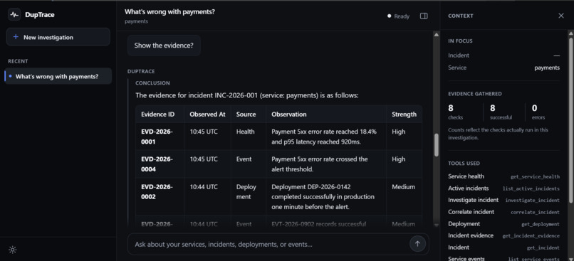 DupTrace – screenshot 3
