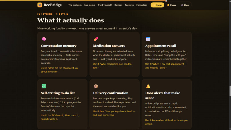 BeeBridge: A Memory Companion for Seniors – screenshot 5