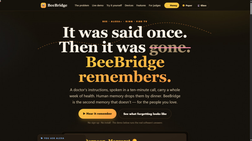 BeeBridge: A Memory Companion for Seniors – screenshot 7