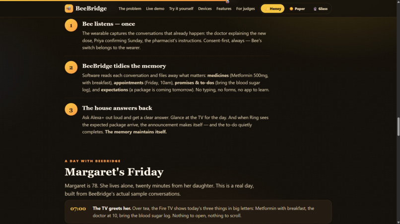 BeeBridge: A Memory Companion for Seniors – screenshot 9