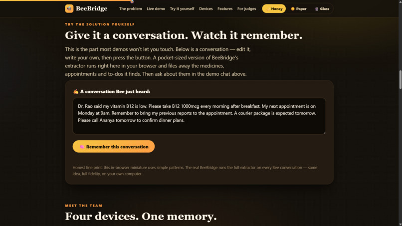 BeeBridge: A Memory Companion for Seniors – screenshot 10