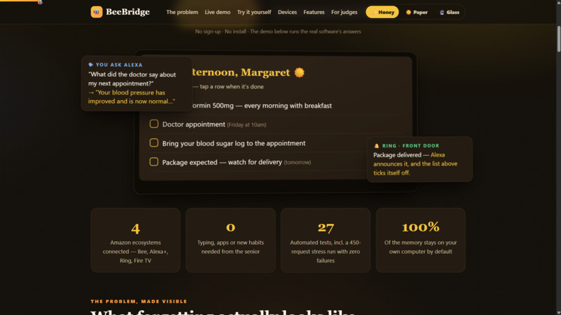 BeeBridge: A Memory Companion for Seniors – screenshot 11