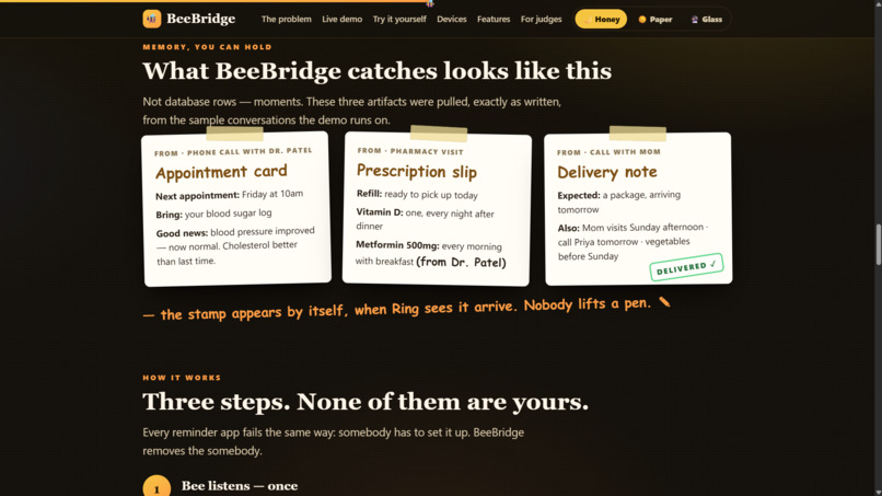 BeeBridge: A Memory Companion for Seniors – screenshot 14