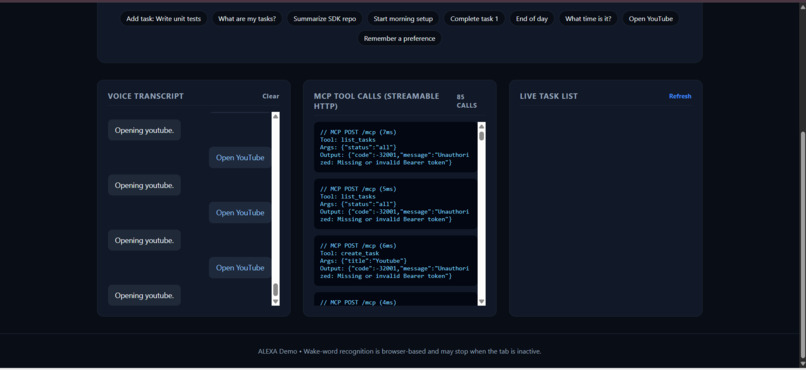 Alexa TaskFlow – screenshot 2