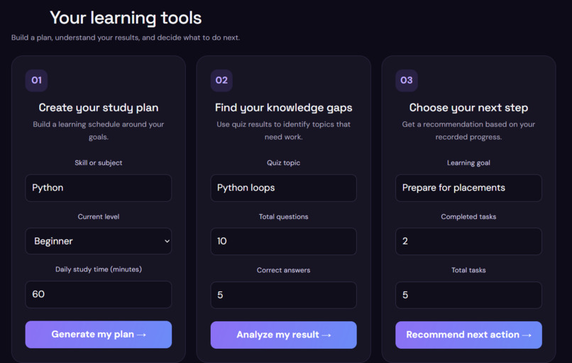 LearnSphere AI — Your Personal AI Learning Coach – screenshot 1