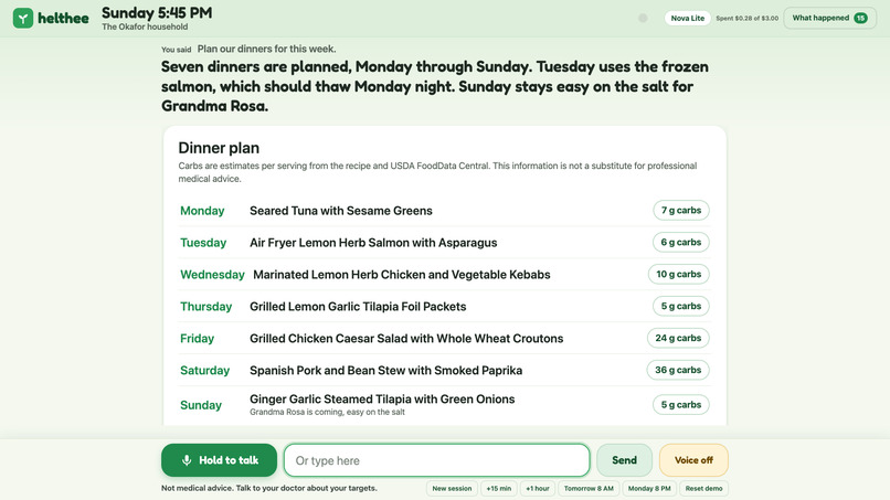 Helthee for Alexa+ – screenshot 6