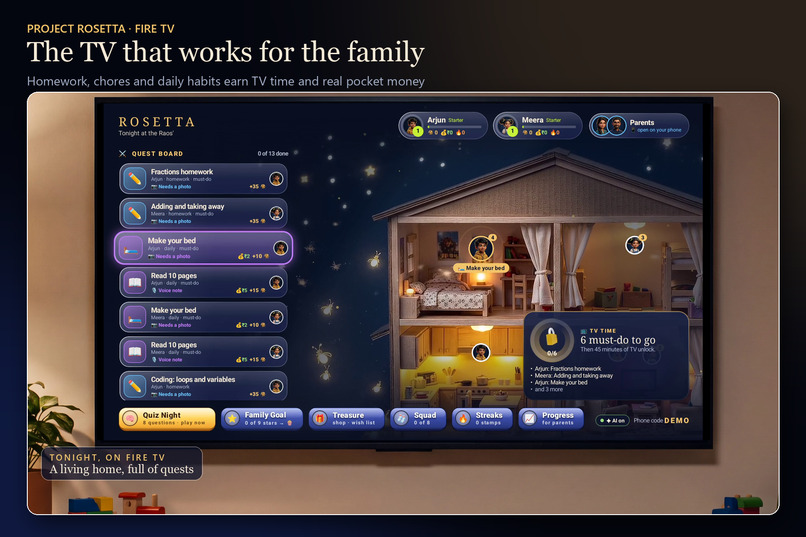 Project Rosetta - A Fire TV app that levels up the family. – screenshot 7