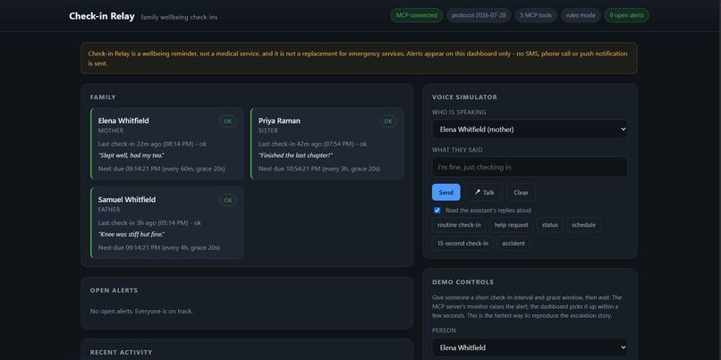 Check-in Relay – screenshot 1