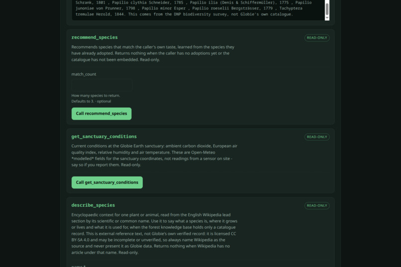 Globie Earth MCP for Alexa+ Skills and TV App  – screenshot 4