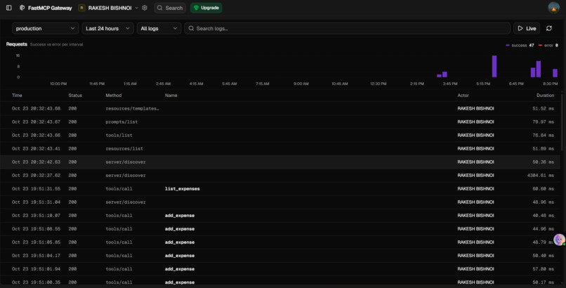 Expense Tracker MCP Server – screenshot 8