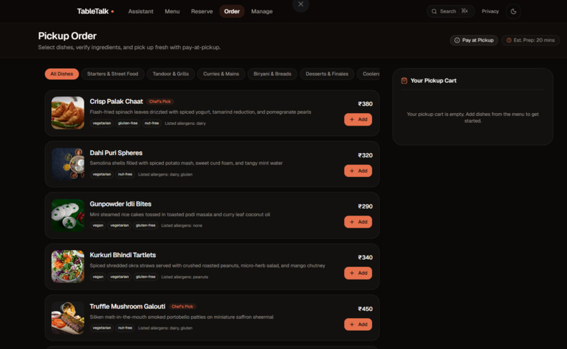 TableTalk: Voice-First Restaurant MCP Server – screenshot 10