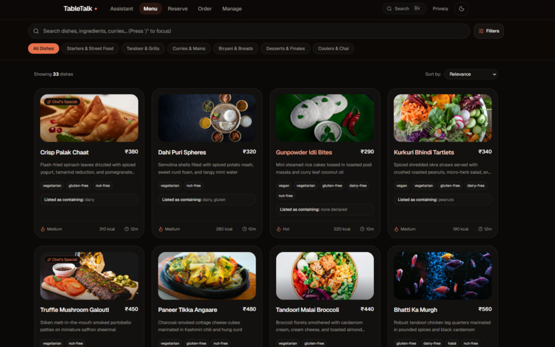 TableTalk: Voice-First Restaurant MCP Server – screenshot 8