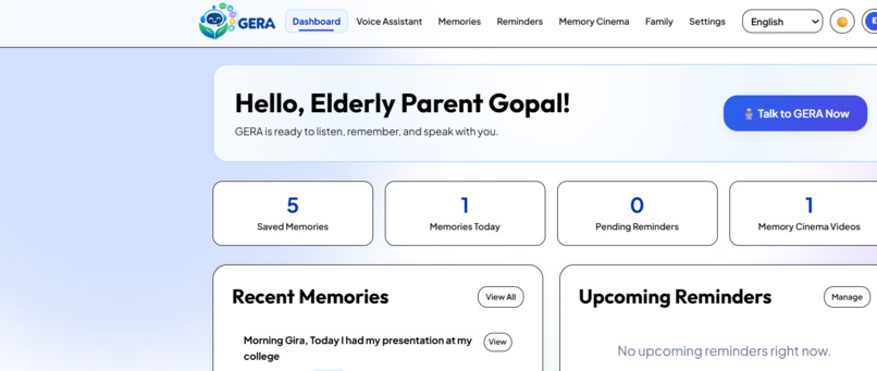 GERA – AI Memory Companion for Elders – screenshot 7